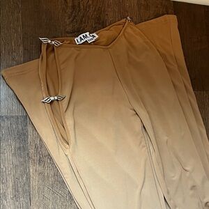 I.AM.GIA Camel Trousers with Angel charms and hip cutouts